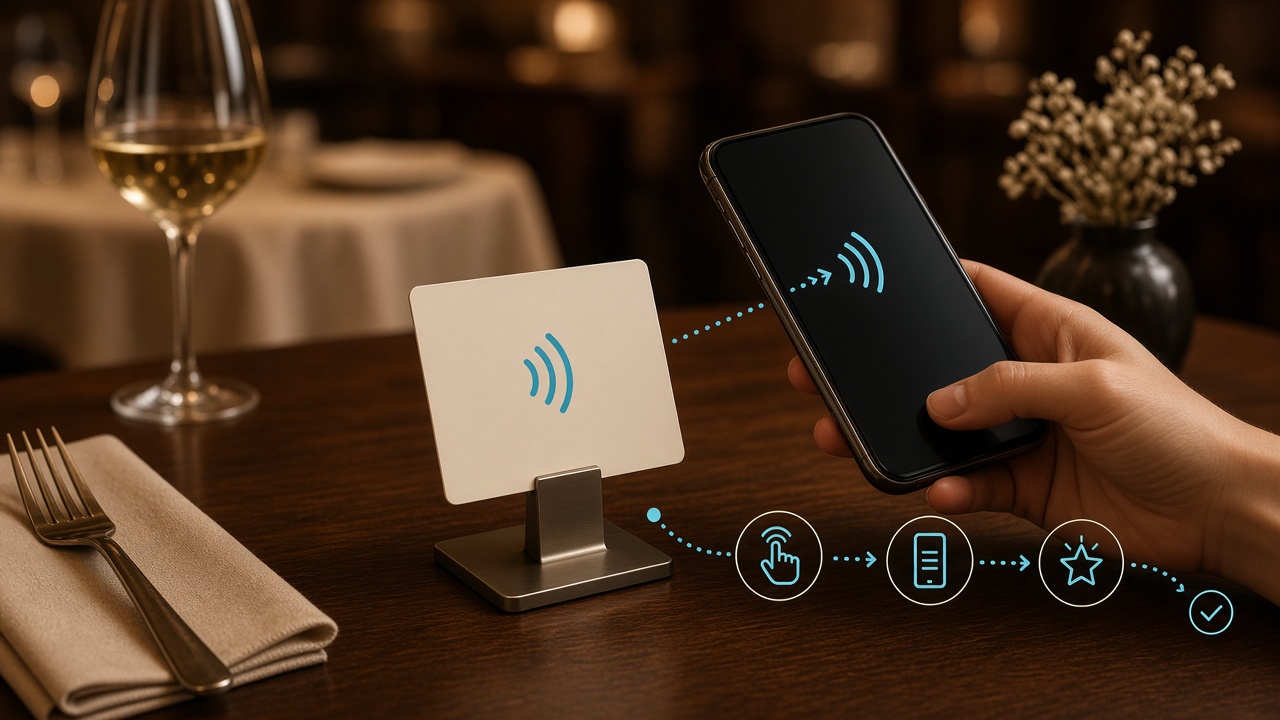 Tessera NFC in uso